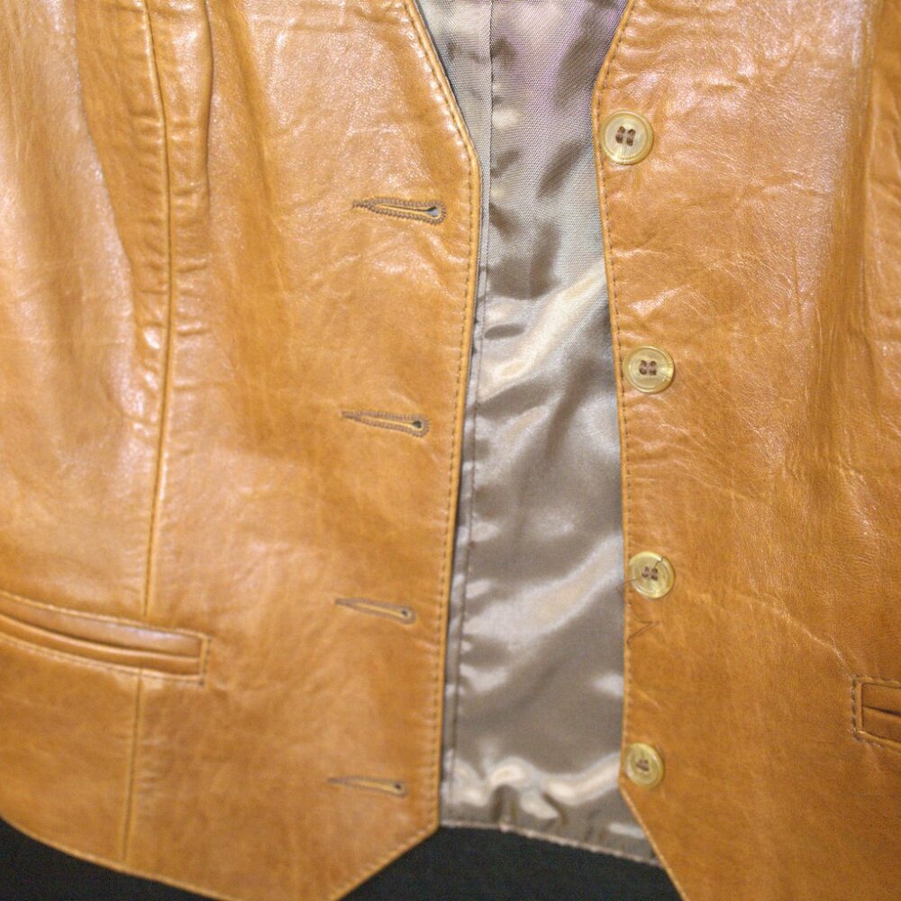VINTAGE LEATHER VEST - Picture 9 of 9